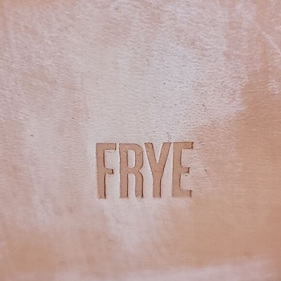 Frye Mira Wave Leather Slide Slip On Two Strap Sandals Pink Orange Size 7.5 - Picture 12 of 14